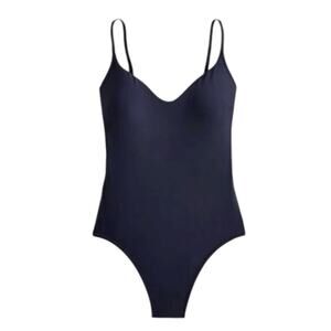 J. Crew Navy Blue Scoop Neck One Piece Swimsuit - Size 24 NWT